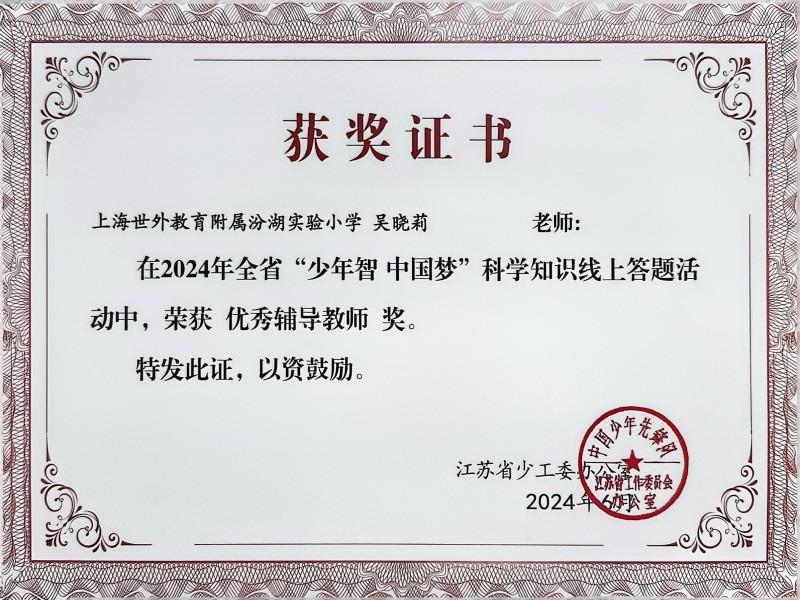 【少年智中国梦】优秀辅导教师【吴晓莉】.jpg